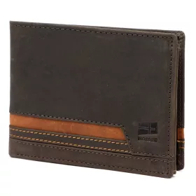   Nordee HVAL N992 barna férfi bőr pénztárca 12.5 x 9.5 x 3 cm