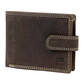   Nordee BJORN N992L barna férfi bőr pénztárca 13 x 9.5 x 3 cm