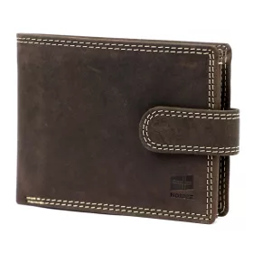   Nordee BJORN N992L barna férfi bőr pénztárca 13 x 9.5 x 3 cm
