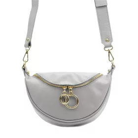   Luka 20-033 szürke női bőr válltáska, oldaltáska, crossbody 25 x 16 x 10 cm