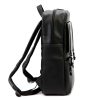 Pierre Cardin 504 MANDY01 fekete férfi laptoptartós rostbőr hátizsák 15,6"  33 x 43 x 14 cm