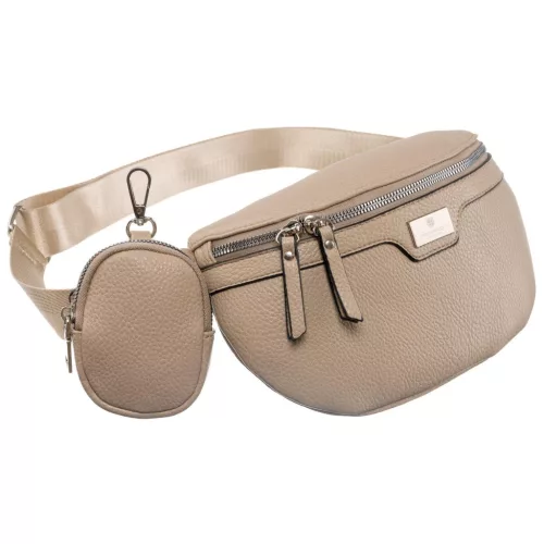 Peterson PTN NER-ALE-5 krém női övtáska, crossbody 28 x 16 x 10 cm
