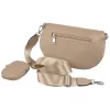 Peterson PTN NER-ALE-5 krém női övtáska, crossbody 28 x 16 x 10 cm