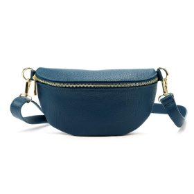   Patrizia 417-003 GOLD türkiz női bőr övtáska, crossbody 25 x 15 x 6 cm