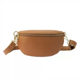   Patrizia 417-003 GOLD homok színű női bőr övtáska, crossbody 25 x 15 x 6 cm