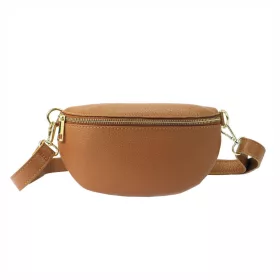   Patrizia 417-003 GOLD homok színű női bőr övtáska, crossbody 25 x 15 x 6 cm