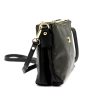 Gregorio 1736 fekete női bőr válltáska, oldaltáska, crossbody 24 x 15 x 7 cm