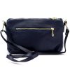 Gregorio 1736 navy kék női bőr válltáska, oldaltáska, crossbody 24 x 15 x 7 cm