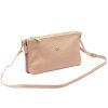Gregorio 1736 púder színű női bőr válltáska, oldaltáska, crossbody 24 x 15 x 7 cm