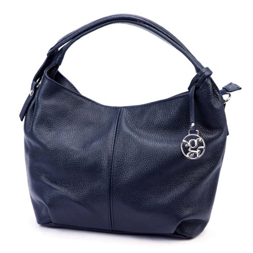 Gregorio 1737 navy női bőr kézitáska, válltáska, oldaltáska 35 x 25 x 12 cm