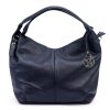 Gregorio 1737 navy női bőr kézitáska, válltáska, oldaltáska 35 x 25 x 12 cm