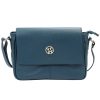 Gregorio 1738 kék női bőr válltáska, oldaltáska 30 x 20 x 9 cm
