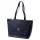 Gregorio 1739 navy kék női bőr válltáska, shopper 42 x 28 x 15 cm