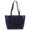 Gregorio 1739 navy kék női bőr válltáska, shopper 42 x 28 x 15 cm