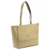 Gregorio 1739 bézs női bőr válltáska, shopper 42 x 28 x 15 cm