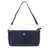 Gregorio 1740 navy kék női bőr kézitáska, válltáska, oldaltáska 30 x 15 x 7.5 cm