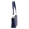 Gregorio 1740 navy kék női bőr kézitáska, válltáska, oldaltáska 30 x 15 x 7.5 cm