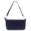 Gregorio 1740 navy kék női bőr kézitáska, válltáska, oldaltáska 30 x 15 x 7.5 cm