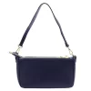 Gregorio 1740 navy kék női bőr kézitáska, válltáska, oldaltáska 30 x 15 x 7.5 cm