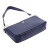 Gregorio 1740 navy kék női bőr kézitáska, válltáska, oldaltáska 30 x 15 x 7.5 cm