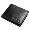 Pierre Cardin YS602 324 férfi fekete bőr pénztárca 12 x 10 cm