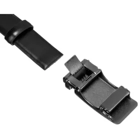Peterson PTN A004-125 BLACK férfi bőr öv, 125 cm