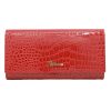 Peterson PTN CR-409 piros női valódi bőr pénztárca 18,5 x 9,5 cm