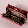 Peterson PTN CR-602 piros női bőr pénztárca 9,5 x 13 cm