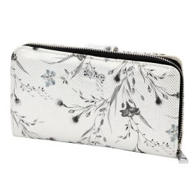   Eslee F6026 fekete női rostbőr pénztárca 19.5 x 11.5 x 3.5 cm