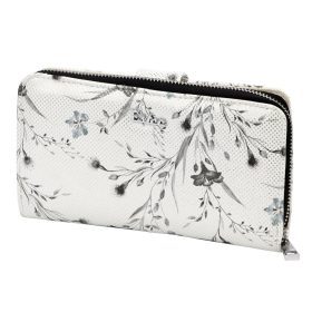   Eslee F6026 fekete női rostbőr pénztárca 19.5 x 11.5 x 3.5 cm