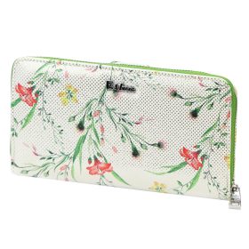   Eslee F6026 zöld női rostbőr pénztárca 19.5 x 11.5 x 3.5 cm