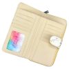 Eslee F6026 sárga női rostbőr pénztárca 19.5 x 11.5 x 3.5 cm