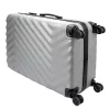 Pierre Cardin MED12 ezüst abs 3 db-os bőrönd szett 58, 68, 78 cm