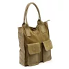 Angelo 01-001-2 taupe női bőr kézitáska, válltáska 30 x 40 x 14 cm