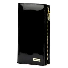   Gregorio LS-124 fekete női bőr pénztárca 10 x 19.5 x 4 cm