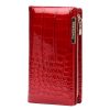 Gregorio BC-124 piros női marhabőr pénztárca 10 x 19.5 x 3.5 cm