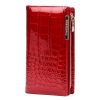 Gregorio BC-124 piros női marhabőr pénztárca 10 x 19.5 x 3.5 cm