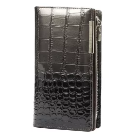   Gregorio BC-124 szürke női bőr pénztárca 10 x 19.5 x 3.5 cm