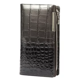   Gregorio BC-124 szürke női bőr pénztárca 10 x 19.5 x 3.5 cm