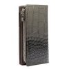 Gregorio BC-124 szürke női bőr pénztárca 10 x 19.5 x 3.5 cm