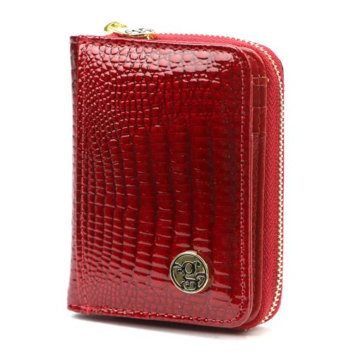 Gregorio GF125 piros női bőr pénztárca 7.5 x 10.5 x 3.5 cm