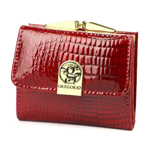 Gregorio GF126 piros női bőr pénztárca 10 x 8.5 x 3.5 cm
