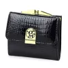 Gregorio GF126 fekete női bőr pénztárca 10 x 8.5 x 3.5 cm