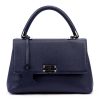 Luka 24-041 navy női bőr kézitáska, válltáska, oldaltáska 31 x 20 x 13 cm