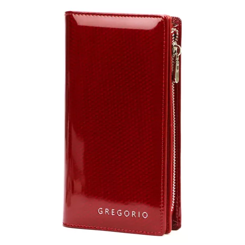 Gregorio CB-124 piros női bőr pénztárca 19,5 x 10 x 4 cm