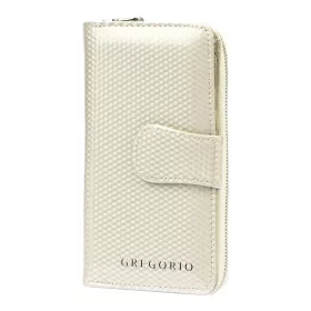   Gregorio CB-116 bézs női marhabőr pénztárca 9.5 x 16.5 x 3.8 cm
