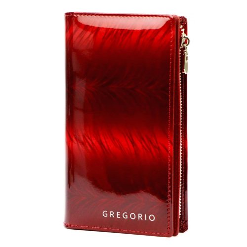 Gregorio FF-124 piros női bőr pénztárca 10 x 19.5 x 4 cm