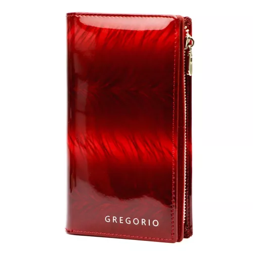 Gregorio FF-124 piros női bőr pénztárca 10 x 19.5 x 4 cm