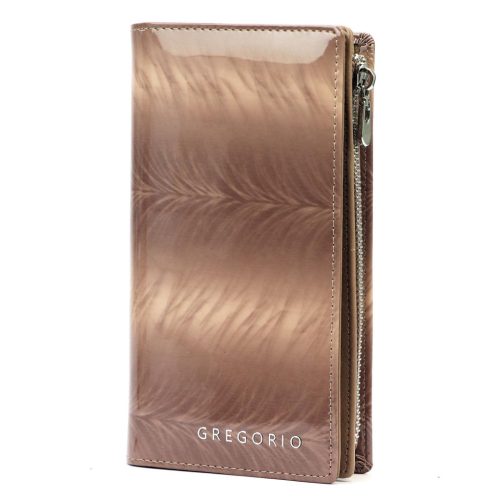 Gregorio FF-124 taupe női bőr pénztárca 10 x 19.5 x 4 cm
