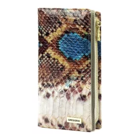   Gregorio VL-124 kék női bőr pénztárca 10 × 19,5 × 4 cm
